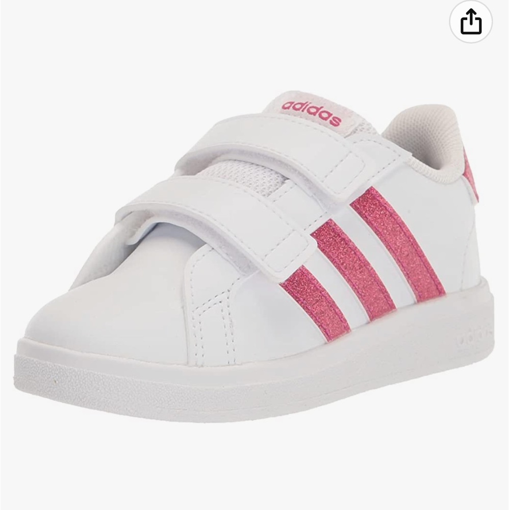 ADIDAS | Grand Court Toddler Sneaker Pink and White size 8.5